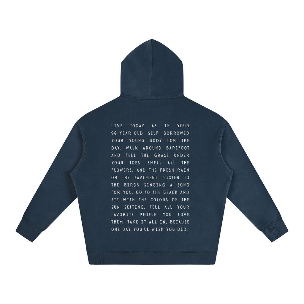 Take it all in Oversize Fleeced Hoodie