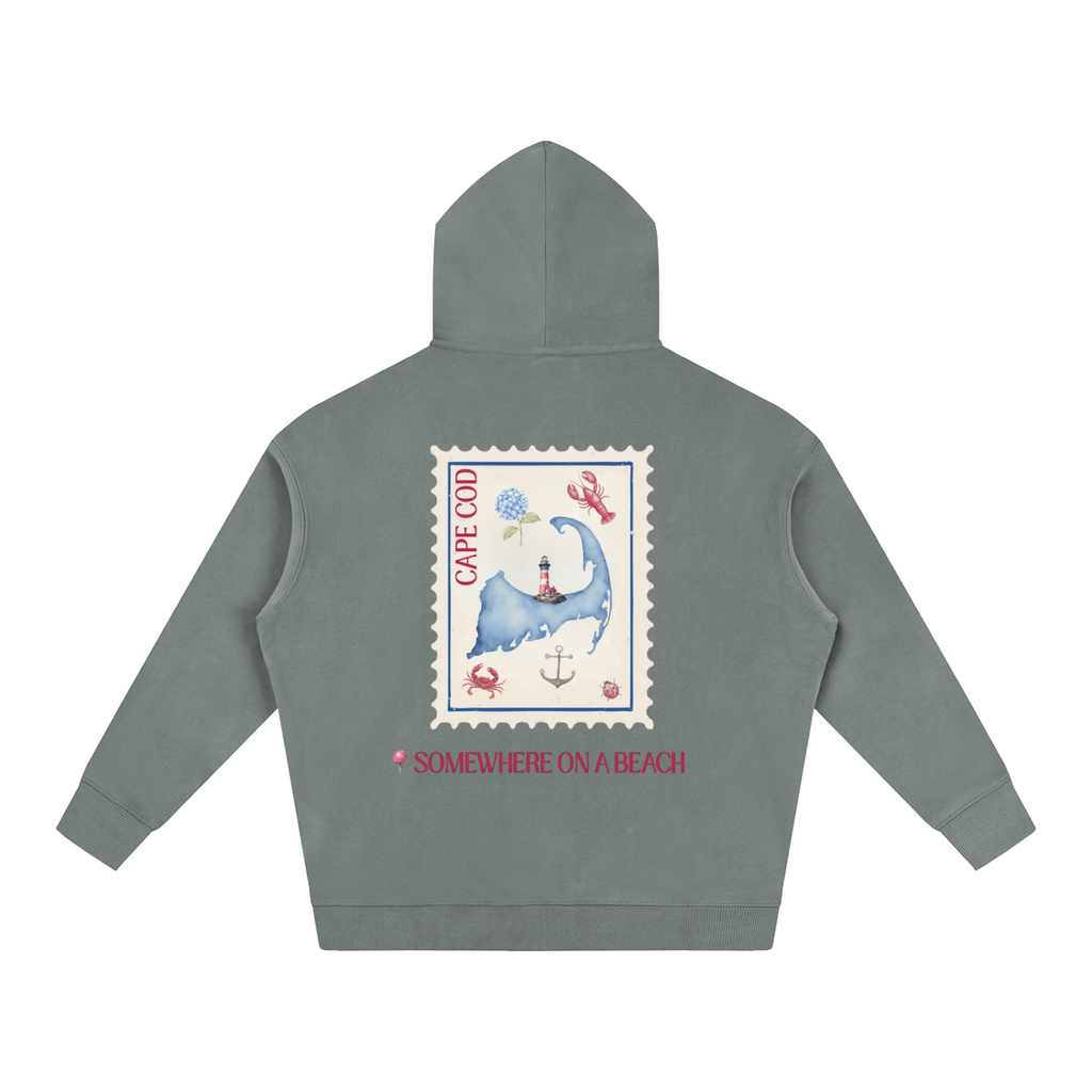 Somewhere on a Beach Oversize Fleeced Hoodie