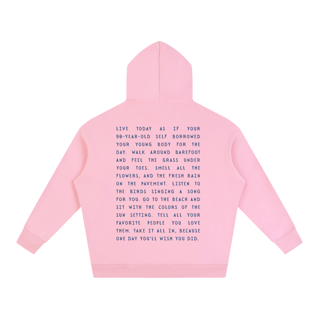 Take it all in Oversize Fleeced Hoodie