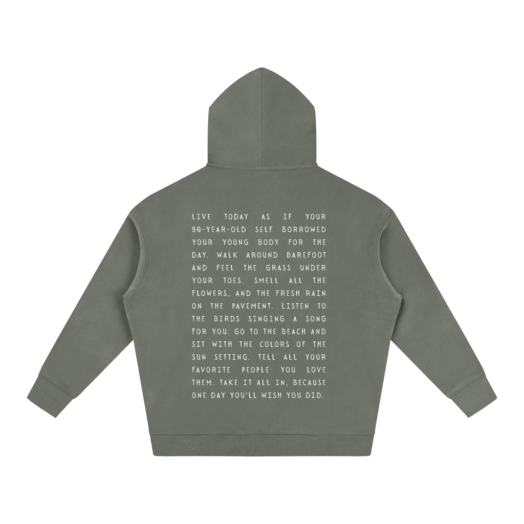 Take it all in Oversize Fleeced Hoodie