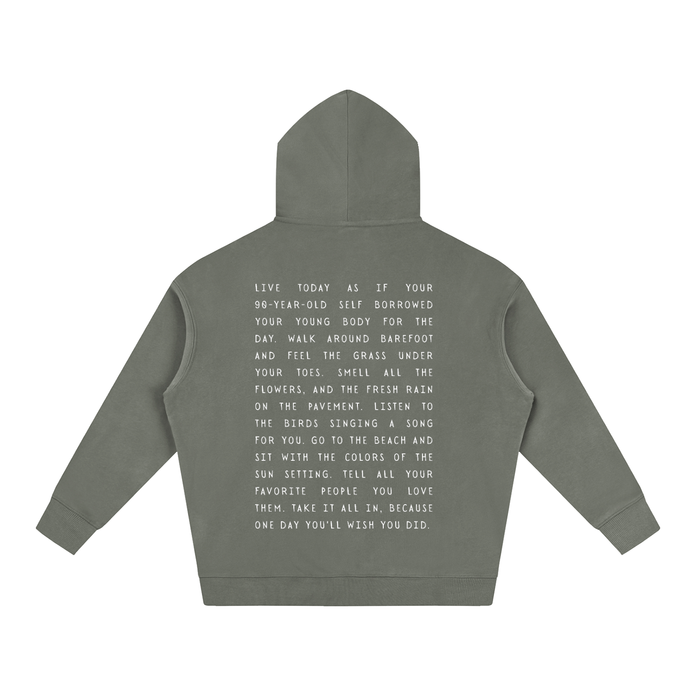 Take it all in Oversize Fleeced Hoodie