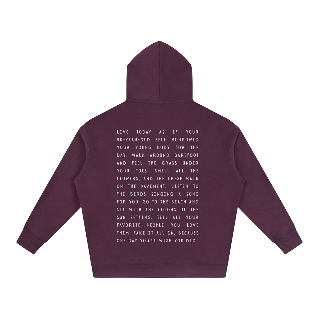 Take it all in Oversize Fleeced Hoodie