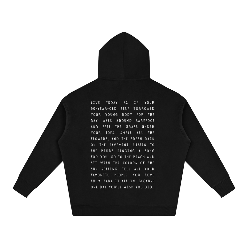 Take it all in Oversize Fleeced Hoodie