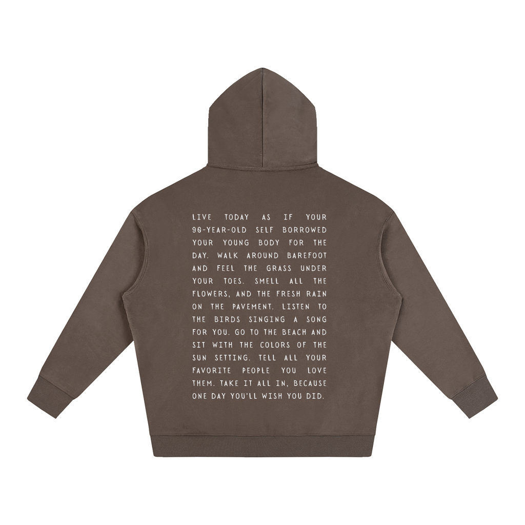 Take it all in Oversize Fleeced Hoodie