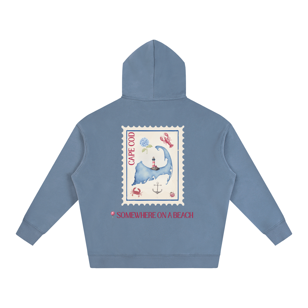 Somewhere on a Beach Oversize Fleeced Hoodie