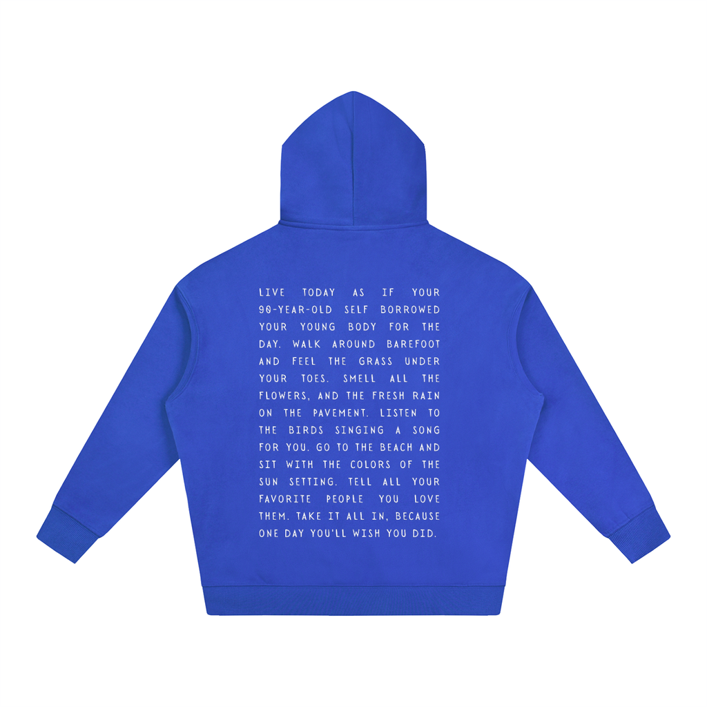 Take it all in Oversize Fleeced Hoodie