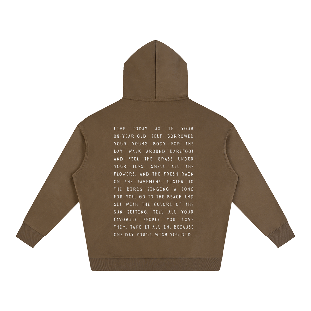 Take it all in Oversize Fleeced Hoodie