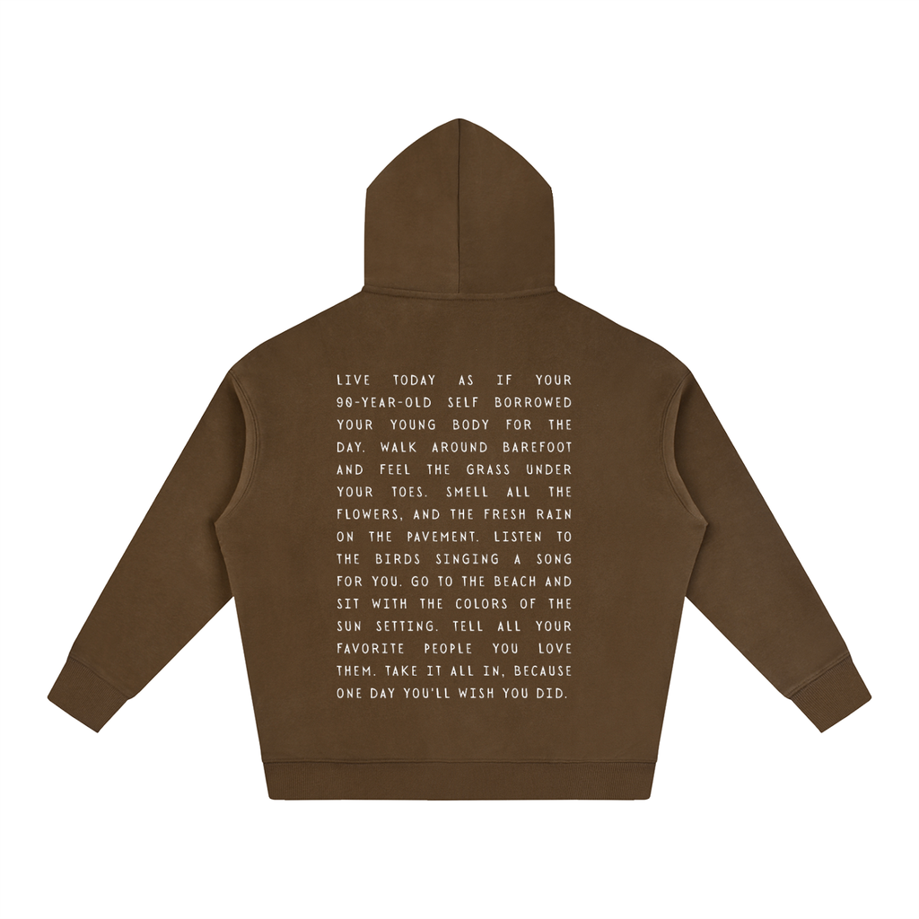 Take it all in Oversize Fleeced Hoodie