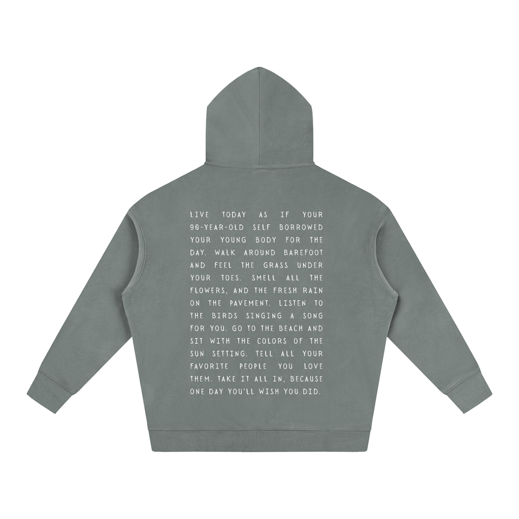 Take it all in Oversize Fleeced Hoodie
