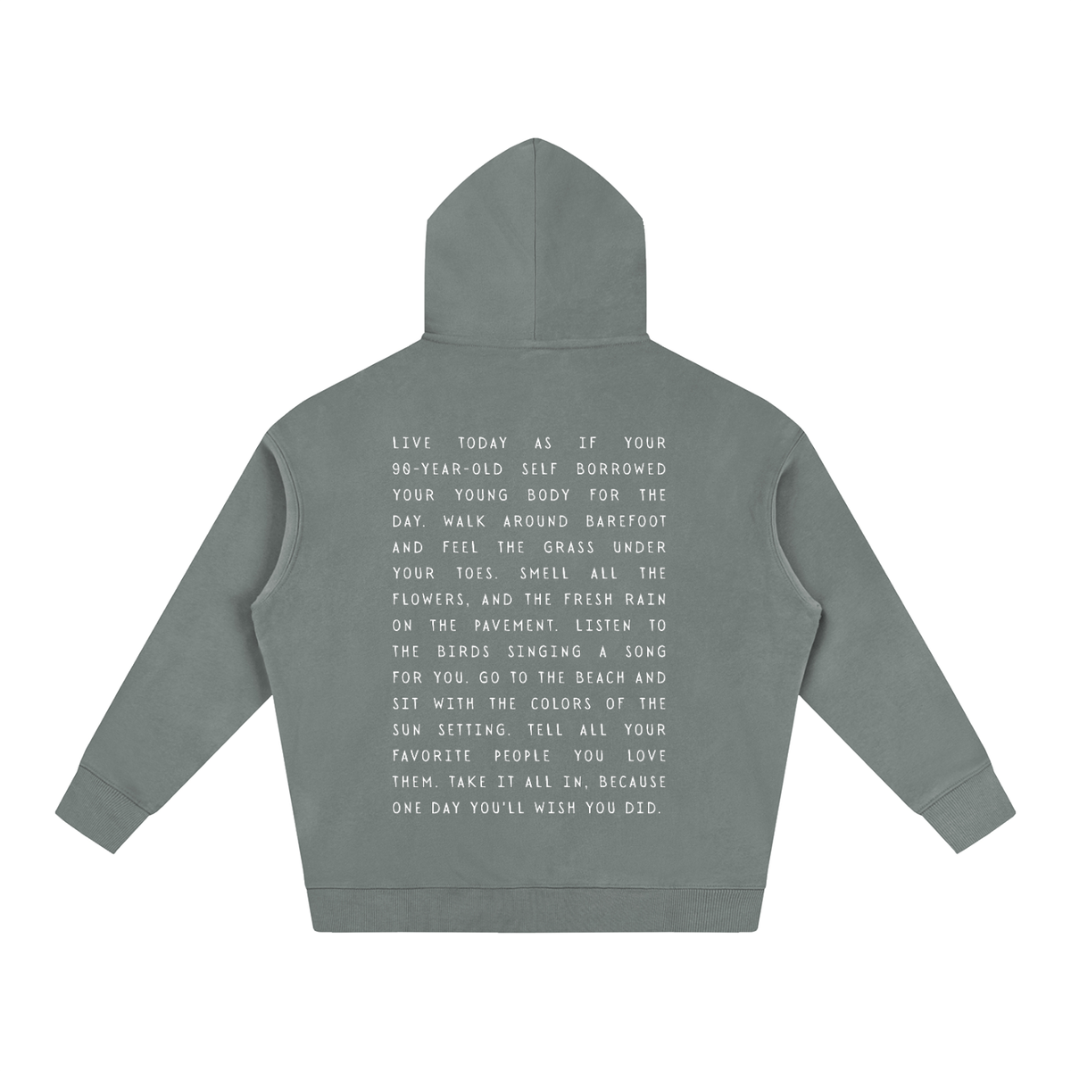 Take it all in Oversize Fleeced Hoodie