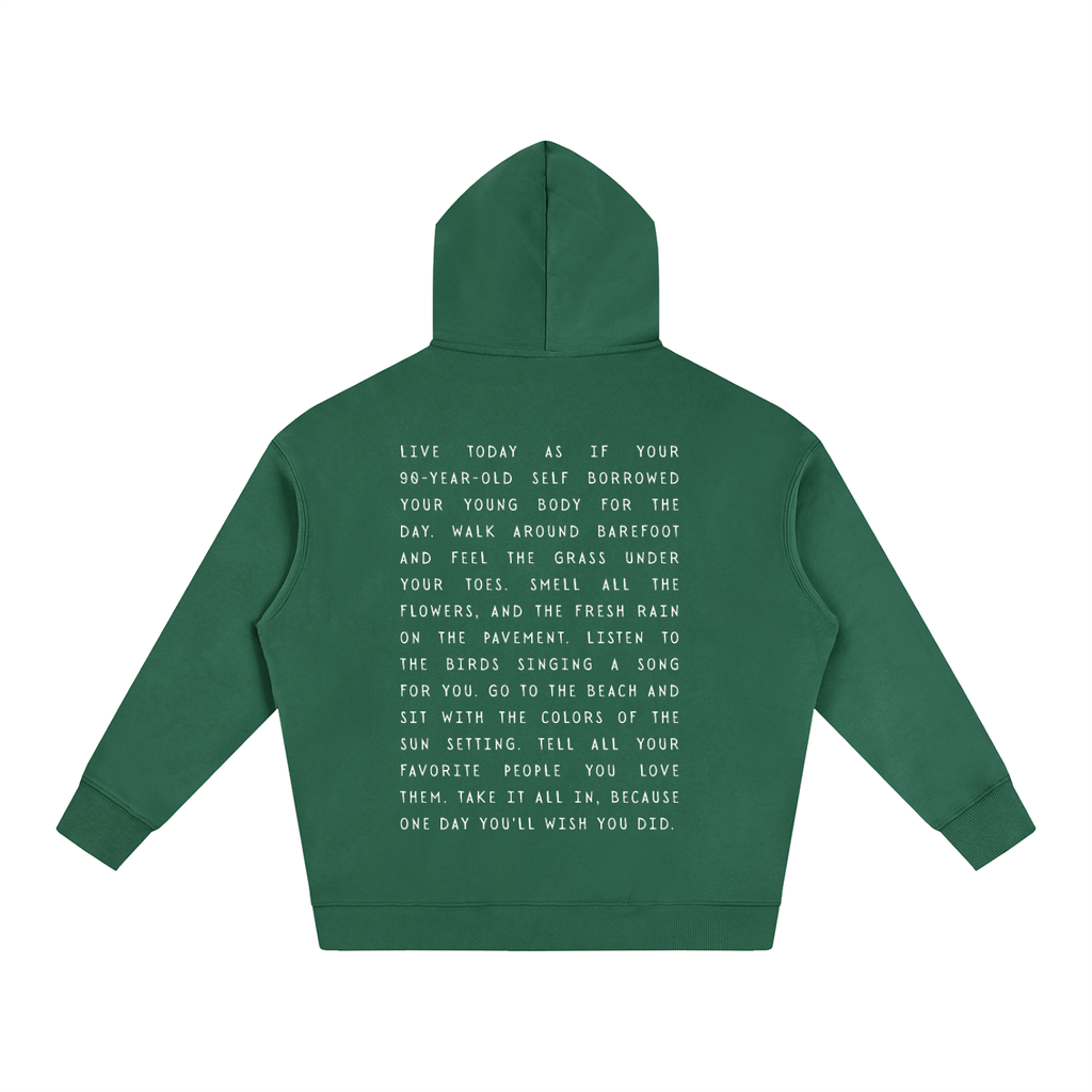 Take it all in Oversize Fleeced Hoodie